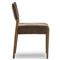 Odelia Modern Classic Brown Velvet Oak Wood Dining Chair