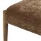 Odelia Modern Classic Brown Velvet Oak Wood Dining Chair