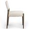 Odelia Modern Classic Cream Performance Brown Wood Dining Chair