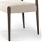 Odelia Modern Classic Cream Performance Brown Wood Dining Chair