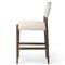 Odelia Modern Classic Cream Performance Brown Wood Counter Stool