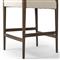 Odelia Modern Classic Cream Performance Brown Wood Counter Stool