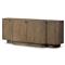 Caleb Rustic Lodge Brown Oak Media Console - 85&quot;
