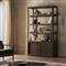 Zack Rustic Lodge Brown Oak Wood Bookcase