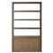 Zack Rustic Lodge Brown Oak Wood Bookcase
