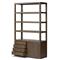 Zack Rustic Lodge Brown Oak Wood Bookcase