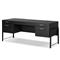 Matthew Modern Classic Black Oak Wood Desk