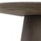 Skylar French White Marble Grey Oak Wood Round Pedestal Dining Table - 42&quot;W