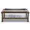 Farrah French Country Dark Brown Oak Square Coffee Table