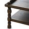Farrah French Country Dark Brown Oak Square Coffee Table
