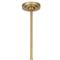 Artemis Glass Shade Natural Brass Sputnik Chandelier