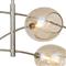 Artemis Glass Shade Polished Nickel Sputnik Chandelier