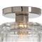 Bijoux Mid Century Modern Crystal Shade Polished Nickel Flush Mount