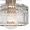 Bijoux Mid Century Modern Crystal Shade Polished Nickel Flush Mount