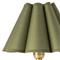 Giorgio French Country Green Scalloped Linen Shade Crystal Mini Table Lamp
