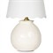 Amoria French Country White Linen Shade Ceramic Mini Table Lamp