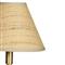 Polly Coastal Beach Rattan Shade Natural Brass Floor Lamp