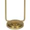 Polly Coastal Beach Rattan Shade Natural Brass Floor Lamp