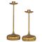 Clove French Country Antique Gold Leaf Candle Holder - Set of 2