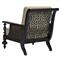 Hermine French Country Sand Sunbrella Black Aluminum Outdoor Lounge Chair