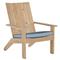 Ashland Blue Sunbrella Natural Teak Outdoor Adirondack Chair