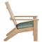 Ashland Green Sunbrella Natural Teak Outdoor Adirondack Chair