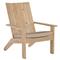 Ashland Beige Sunbrella Natural Teak Outdoor Adirondack Chair