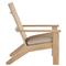 Ashland Beige Sunbrella Natural Teak Outdoor Adirondack Chair