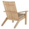 Ashland Beige Sunbrella Natural Teak Outdoor Adirondack Chair