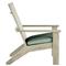 Ashland Green Sunbrella Oyster Grey Teak Outdoor Adirondack Chair