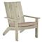 Ashland Beige Sunbrella Oyster Grey Teak Outdoor Adirondack Chair