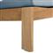Ashland Blue Sunbrella Natural Teak Outdoor Adirondack Ottoman