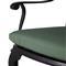 Provance Green Sunbrella Earth Black Outdoor Dining Arm Chair