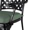 Provance Green Sunbrella Earth Black Outdoor Dining Arm Chair