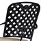 Provance Beige Sunbrella Earth Black Outdoor Dining Arm Chair
