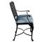 Provance Blue Sunbrella Ancient Earth Black Outdoor Bench