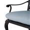 Provance Blue Sunbrella Ancient Earth Black Outdoor Bench