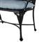 Provance Blue Sunbrella Ancient Earth Black Outdoor Bench