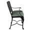 Provance Green Sunbrella Ancient Earth Black Outdoor Bench