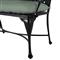 Provance Green Sunbrella Ancient Earth Black Outdoor Bench