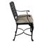 Provance Beige Sunbrella Ancient Earth Black Outdoor Bench
