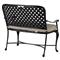 Provance Beige Sunbrella Ancient Earth Black Outdoor Bench