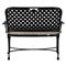Provance Beige Sunbrella Ancient Earth Black Outdoor Bench