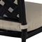 Provance Beige Sunbrella Ancient Earth Black Outdoor Bench