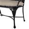 Provance Beige Sunbrella Ancient Earth Black Outdoor Bench