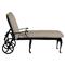 Provance Beige Sunbrella Earth Black Outdoor Chaise Lounge