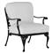 Provance White Sunbrella Earth Black Outdoor Lounge Chair