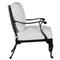 Provance White Sunbrella Earth Black Outdoor Lounge Chair