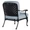 Provance Blue Sunbrella Ancient Earth Black Outdoor Lounge Chair