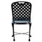 Provance Blue Sunbrella Ancient Earth Black Outdoor Dining Chair